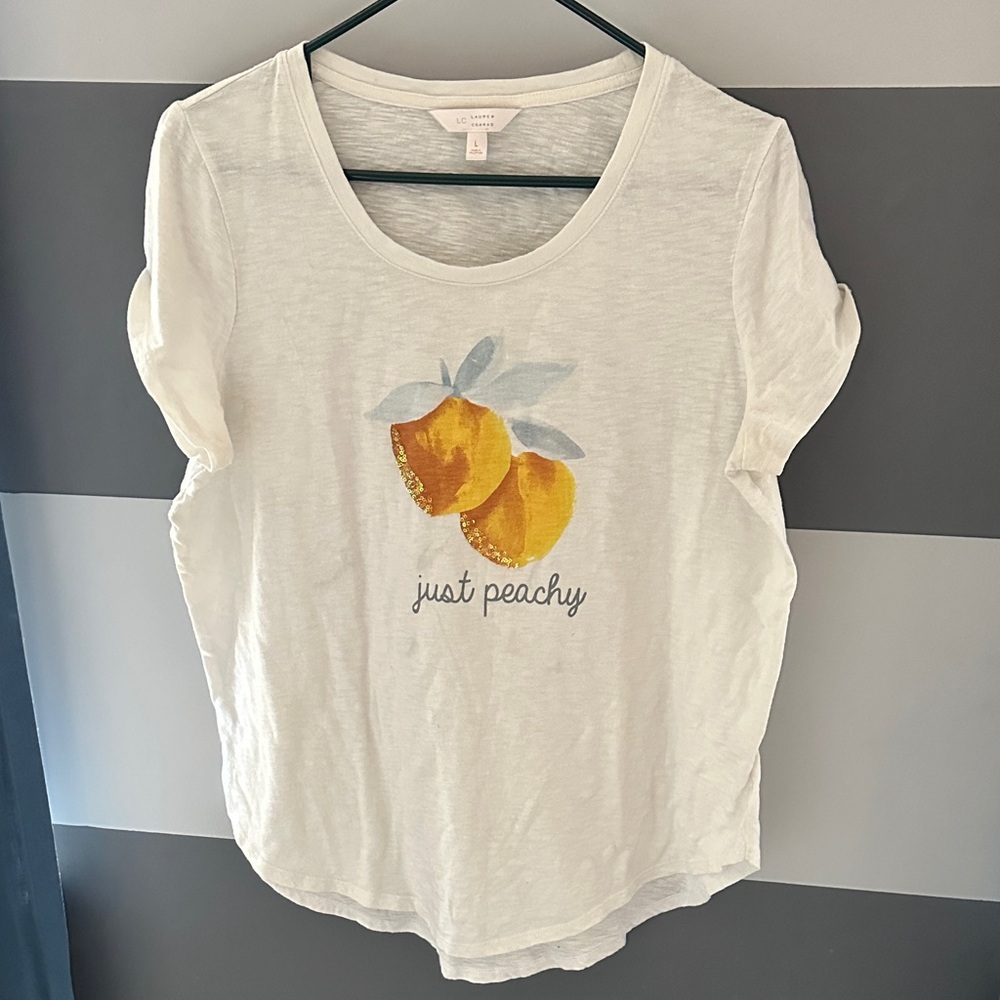 LC Lauren Conrad Just Peachy Tee - 🍑